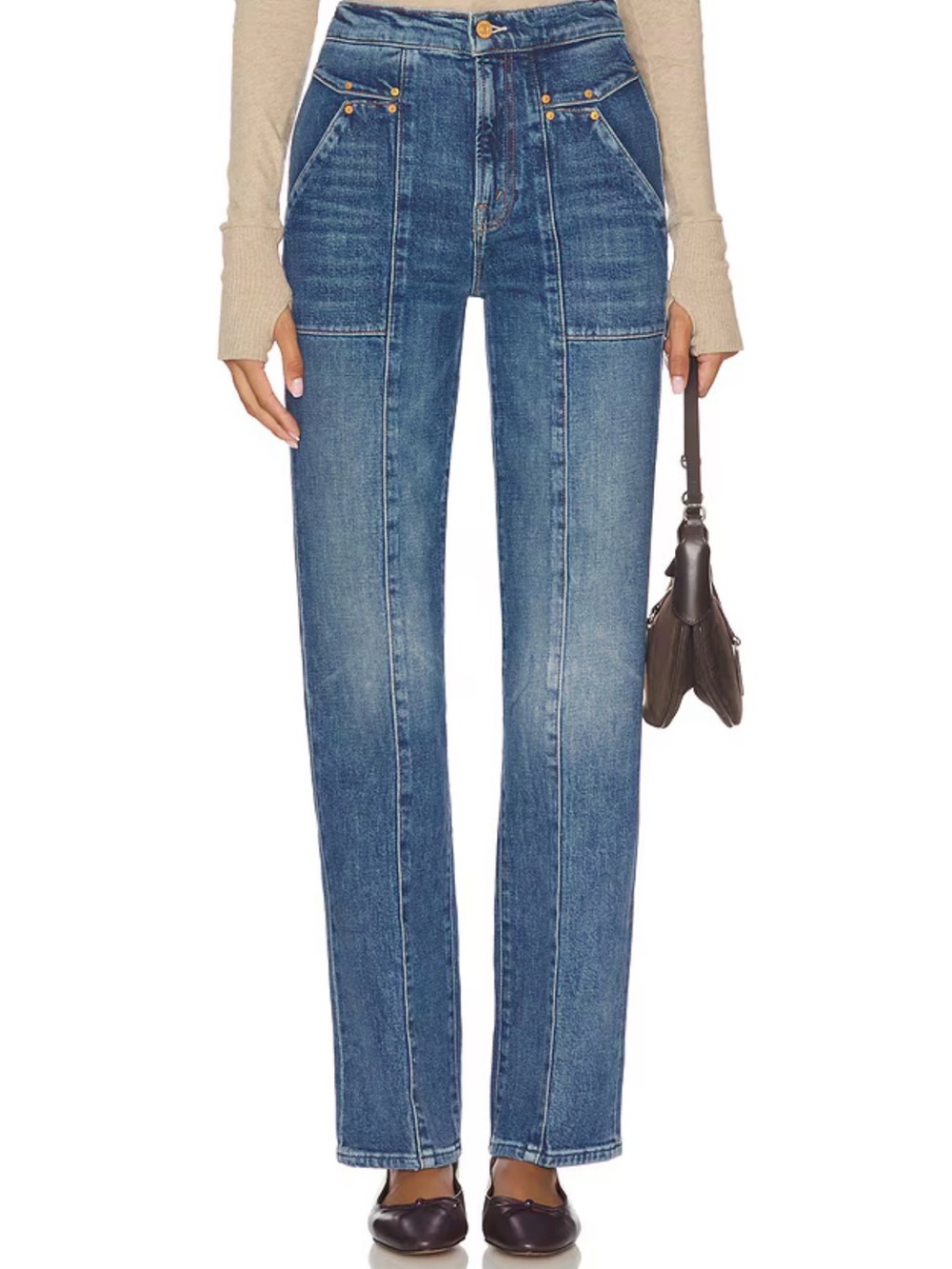 EUC Mother Riveting Rambler  jeans size 23